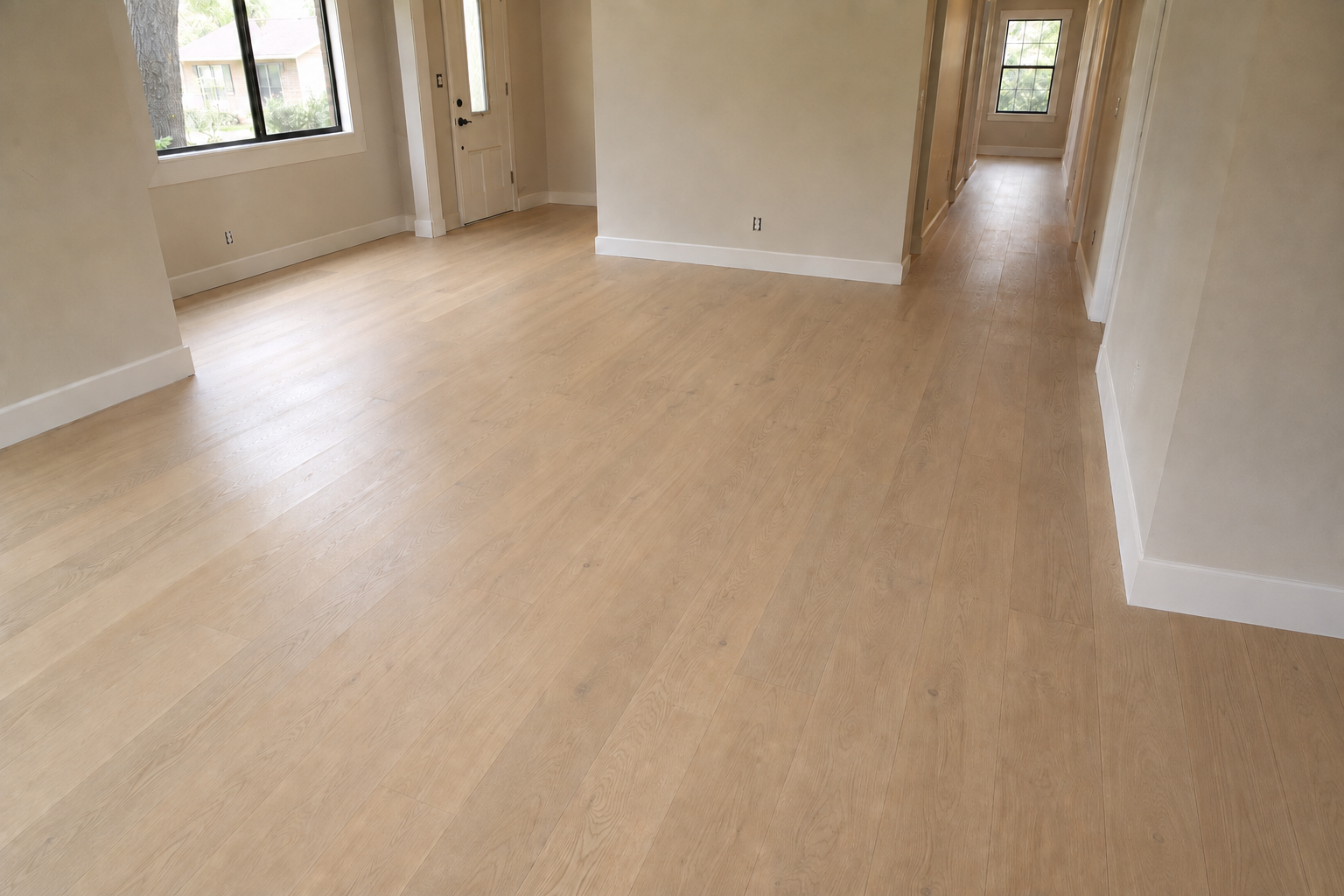 Natural-oak flooring